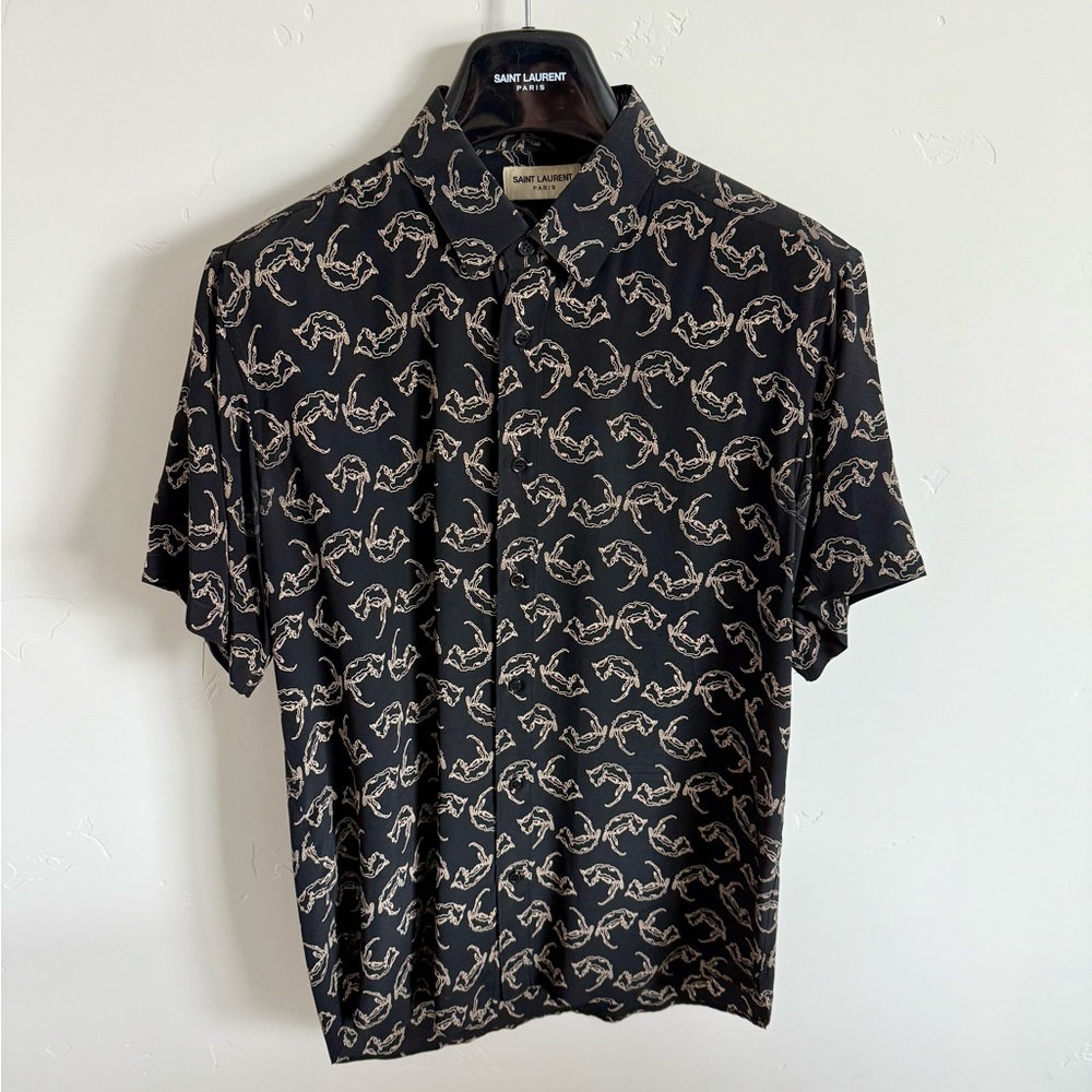 FW13 Saint Laurent Paris Dead Rat Short Sleeve Shirt by Hedi Slimane